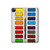 W3243 Watercolor Paint Set Funda Carcasa Case para iPad Pro 12.9 (2022,2021,2020,2018, 3rd, 4th, 5th, 6th)