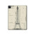 W3474 Eiffel Architectural Drawing Funda Carcasa Case para iPad Pro 12.9 (2022,2021,2020,2018, 3rd, 4th, 5th, 6th)