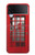 W0058 British Red Telephone Box Funda Carcasa Case y Caso Del Tirón Funda para Samsung Galaxy Z Flip 3 5G