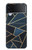 W3479 Navy Blue Graphic Art Funda Carcasa Case y Caso Del Tirón Funda para Samsung Galaxy Z Flip 3 5G