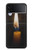 W3530 Buddha Candle Burning Funda Carcasa Case y Caso Del Tirón Funda para Samsung Galaxy Z Flip 3 5G