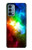 W2312 Colorful Rainbow Space Galaxy Funda Carcasa Case y Caso Del Tirón Funda para OnePlus Nord N200 5G