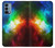 W2312 Colorful Rainbow Space Galaxy Funda Carcasa Case y Caso Del Tirón Funda para OnePlus Nord N200 5G