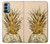 W3490 Gold Pineapple Funda Carcasa Case y Caso Del Tirón Funda para OnePlus Nord N200 5G
