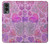 W3710 Pink Love Heart Funda Carcasa Case y Caso Del Tirón Funda para OnePlus Nord 2 5G