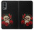 W3753 Dark Gothic Goth Skull Roses Funda Carcasa Case y Caso Del Tirón Funda para OnePlus Nord 2 5G