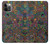 W3815 Psychedelic Art Funda Carcasa Case y Caso Del Tirón Funda para iPhone 12, iPhone 12 Pro