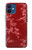 W3817 Red Floral Cherry blossom Pattern Funda Carcasa Case y Caso Del Tirón Funda para iPhone 12 mini