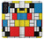 W3814 Piet Mondrian Line Art Composition Funda Carcasa Case y Caso Del Tirón Funda para Samsung Galaxy S21 FE 5G