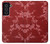 W3817 Red Floral Cherry blossom Pattern Funda Carcasa Case y Caso Del Tirón Funda para Samsung Galaxy S21 FE 5G