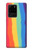 W3799 Cute Vertical Watercolor Rainbow Funda Carcasa Case y Caso Del Tirón Funda para Samsung Galaxy S20 Ultra