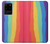 W3799 Cute Vertical Watercolor Rainbow Funda Carcasa Case y Caso Del Tirón Funda para Samsung Galaxy S20 Ultra