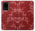 W3817 Red Floral Cherry blossom Pattern Funda Carcasa Case y Caso Del Tirón Funda para Samsung Galaxy S20 Ultra