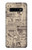 W3819 Retro Vintage Paper Funda Carcasa Case y Caso Del Tirón Funda para Samsung Galaxy S10