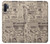 W3819 Retro Vintage Paper Funda Carcasa Case y Caso Del Tirón Funda para Samsung Galaxy Note 10 Plus