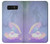 W3823 Beauty Pearl Mermaid Funda Carcasa Case y Caso Del Tirón Funda para Note 8 Samsung Galaxy Note8