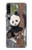W3793 Cute Baby Panda Snow Painting Funda Carcasa Case y Caso Del Tirón Funda para Samsung Galaxy A20s