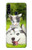 W3795 Grumpy Kitten Cat Playful Siberian Husky Dog Paint Funda Carcasa Case y Caso Del Tirón Funda para Samsung Galaxy A20s