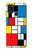 W3814 Piet Mondrian Line Art Composition Funda Carcasa Case y Caso Del Tirón Funda para Samsung Galaxy A21s