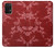 W3817 Red Floral Cherry blossom Pattern Funda Carcasa Case y Caso Del Tirón Funda para Samsung Galaxy A32 4G