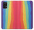 W3799 Cute Vertical Watercolor Rainbow Funda Carcasa Case y Caso Del Tirón Funda para Samsung Galaxy A32 5G