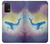 W3802 Dream Whale Pastel Fantasy Funda Carcasa Case y Caso Del Tirón Funda para Samsung Galaxy A32 5G