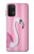 W3805 Flamingo Pink Pastel Funda Carcasa Case y Caso Del Tirón Funda para Samsung Galaxy A32 5G