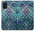 W3809 Mermaid Fish Scale Funda Carcasa Case y Caso Del Tirón Funda para Samsung Galaxy A32 5G