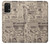 W3819 Retro Vintage Paper Funda Carcasa Case y Caso Del Tirón Funda para Samsung Galaxy A32 5G