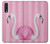 W3805 Flamingo Pink Pastel Funda Carcasa Case y Caso Del Tirón Funda para Samsung Galaxy A50