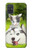 W3795 Grumpy Kitten Cat Playful Siberian Husky Dog Paint Funda Carcasa Case y Caso Del Tirón Funda para Samsung Galaxy A71