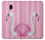 W3805 Flamingo Pink Pastel Funda Carcasa Case y Caso Del Tirón Funda para Samsung Galaxy J5 (2017) EU Version