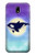 W3807 Killer Whale Orca Moon Pastel Fantasy Funda Carcasa Case y Caso Del Tirón Funda para Samsung Galaxy J5 (2017) EU Version