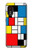 W3814 Piet Mondrian Line Art Composition Funda Carcasa Case y Caso Del Tirón Funda para Samsung Galaxy Xcover 5