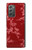 W3817 Red Floral Cherry blossom Pattern Funda Carcasa Case y Caso Del Tirón Funda para Samsung Galaxy Z Fold2 5G