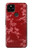 W3817 Red Floral Cherry blossom Pattern Funda Carcasa Case y Caso Del Tirón Funda para Google Pixel 4a 5G
