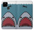 W3825 Cartoon Shark Sea Diving Funda Carcasa Case y Caso Del Tirón Funda para Google Pixel 4a 5G