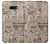 W3819 Retro Vintage Paper Funda Carcasa Case y Caso Del Tirón Funda para LG G8X ThinQ