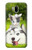 W3795 Grumpy Kitten Cat Playful Siberian Husky Dog Paint Funda Carcasa Case y Caso Del Tirón Funda para LG G7 ThinQ