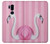 W3805 Flamingo Pink Pastel Funda Carcasa Case y Caso Del Tirón Funda para LG G7 ThinQ