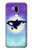 W3807 Killer Whale Orca Moon Pastel Fantasy Funda Carcasa Case y Caso Del Tirón Funda para LG G7 ThinQ