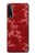 W3817 Red Floral Cherry blossom Pattern Funda Carcasa Case y Caso Del Tirón Funda para LG Stylo 7 5G