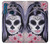 W3821 Sugar Skull Steam Punk Girl Gothic Funda Carcasa Case y Caso Del Tirón Funda para Motorola One Fusion+