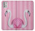 W3805 Flamingo Pink Pastel Funda Carcasa Case y Caso Del Tirón Funda para Motorola Moto G Stylus (2021)