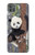 W3793 Cute Baby Panda Snow Painting Funda Carcasa Case y Caso Del Tirón Funda para Motorola Moto G9 Power