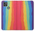 W3799 Cute Vertical Watercolor Rainbow Funda Carcasa Case y Caso Del Tirón Funda para Motorola Moto G9 Power