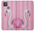 W3805 Flamingo Pink Pastel Funda Carcasa Case y Caso Del Tirón Funda para Motorola Moto G9 Power