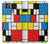 W3814 Piet Mondrian Line Art Composition Funda Carcasa Case y Caso Del Tirón Funda para Motorola Moto G9 Power