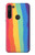 W3799 Cute Vertical Watercolor Rainbow Funda Carcasa Case y Caso Del Tirón Funda para Motorola Moto G8 Power