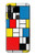 W3814 Piet Mondrian Line Art Composition Funda Carcasa Case y Caso Del Tirón Funda para Motorola Moto G8 Power